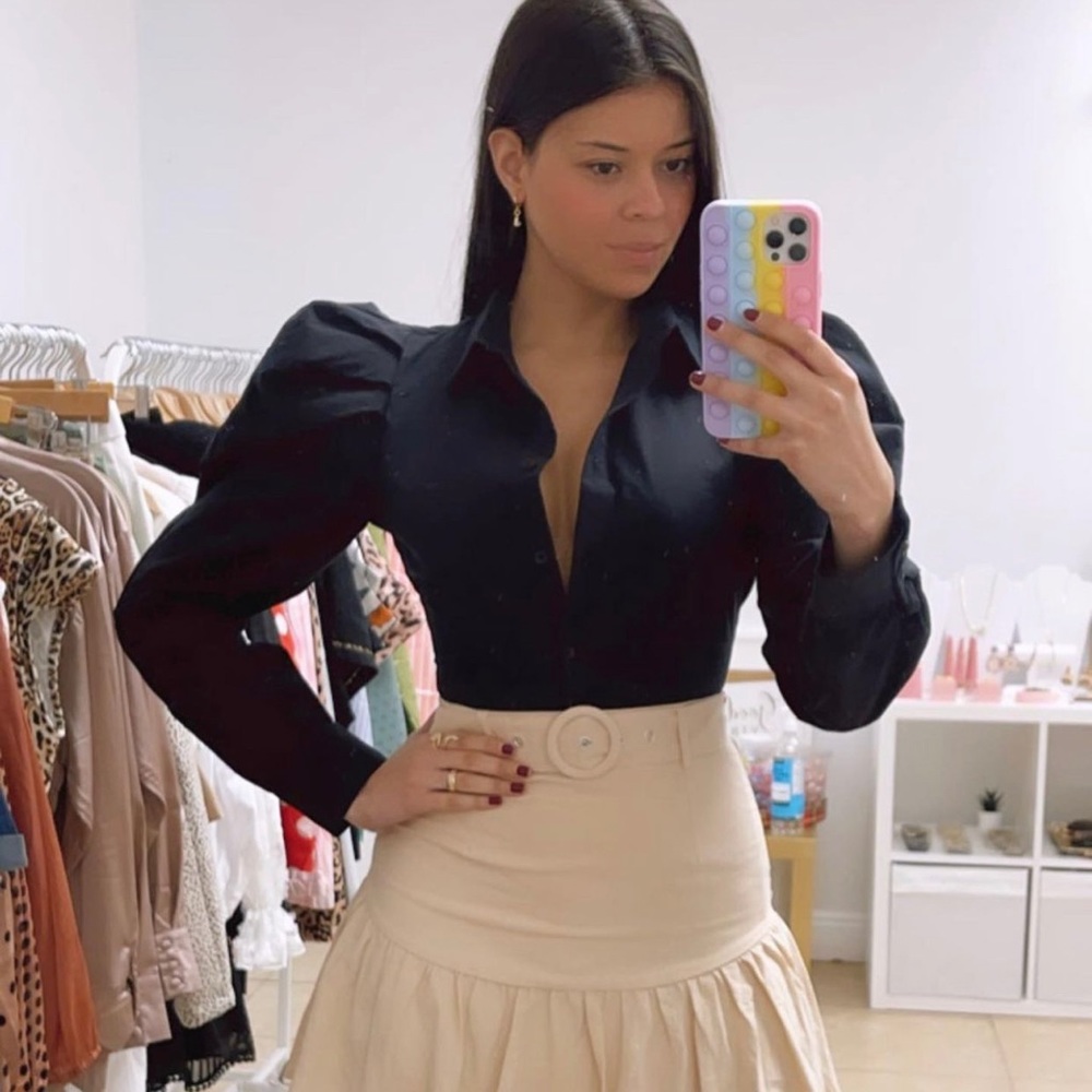 Black Blusa sexy & Elegante